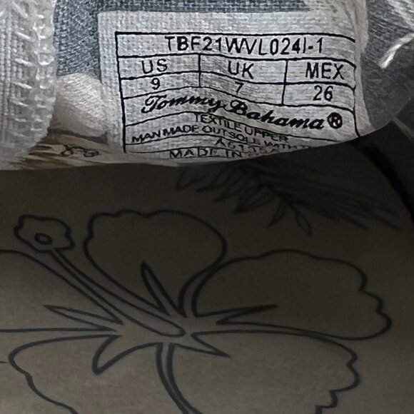 Tommy Bahama Womens TBF21WVL024I-1 White Gray Striped Size 9 Slip On Shoes - Picture 9 of 11